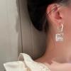 Прозрачные Неправильные Акриловые Серьги для Женщин Корейские Прозрачные Геометрические Серьги-Подвески Тренды Подвесные Вечерние Украшения