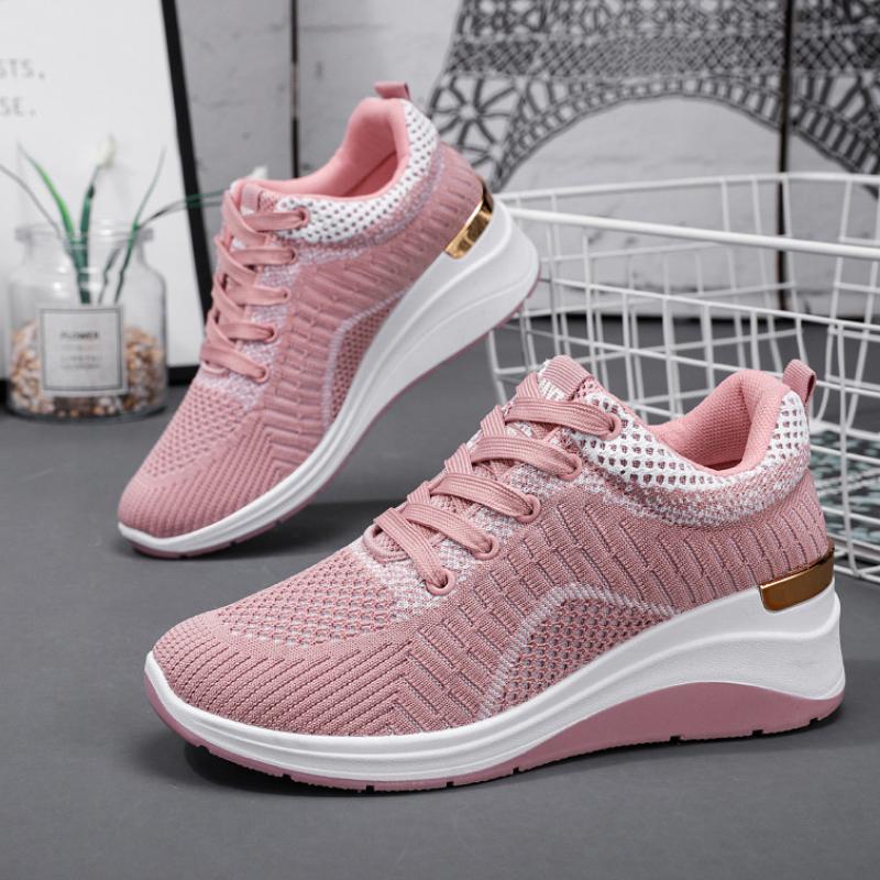 Женские модные кроссовки на платформе 2024 года, осенний дизайн, мягкая толстая подошва, спортивная обувь, женские дышащие кроссовки Zapatillas Mujer