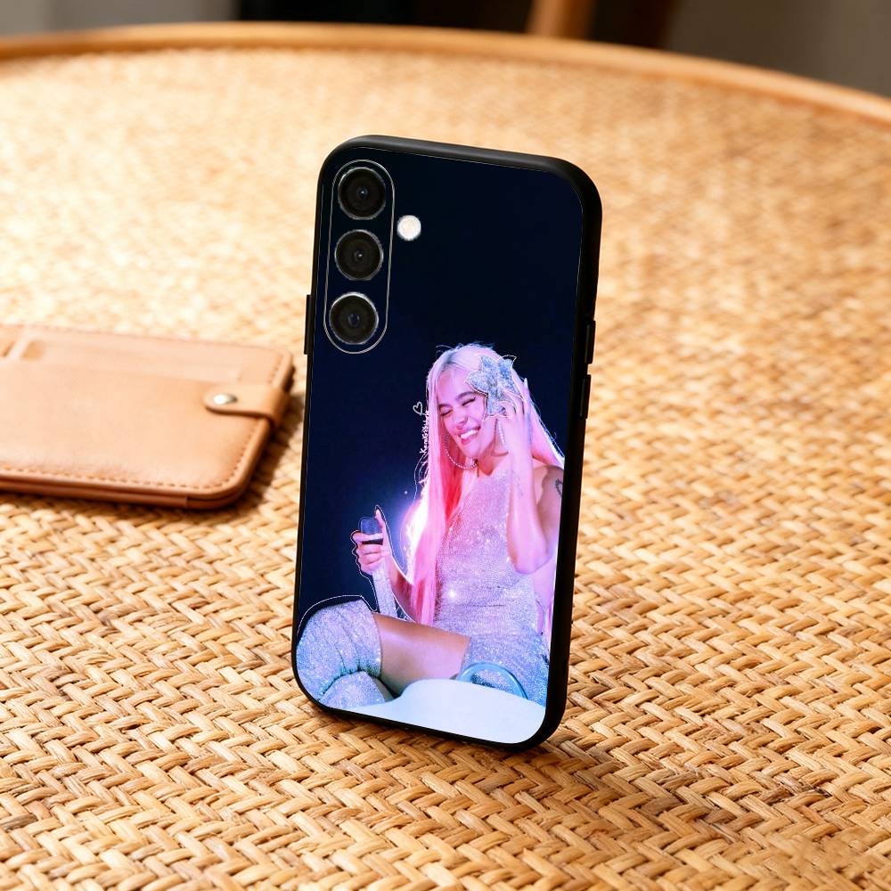 Singer K-Karol G Amargura Phone Case For Samsung A73,72,71,53,52,51,22,91,80, Soft Black Cover