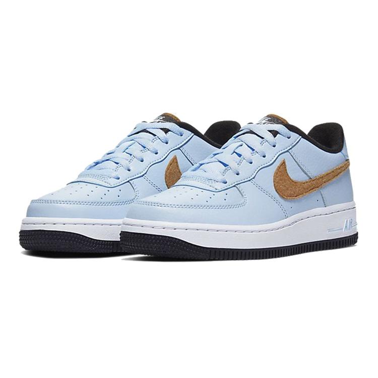 (GS) Nike Air Force 1 Felt 'Celestine Blue Gold' Kids' BV6058-400