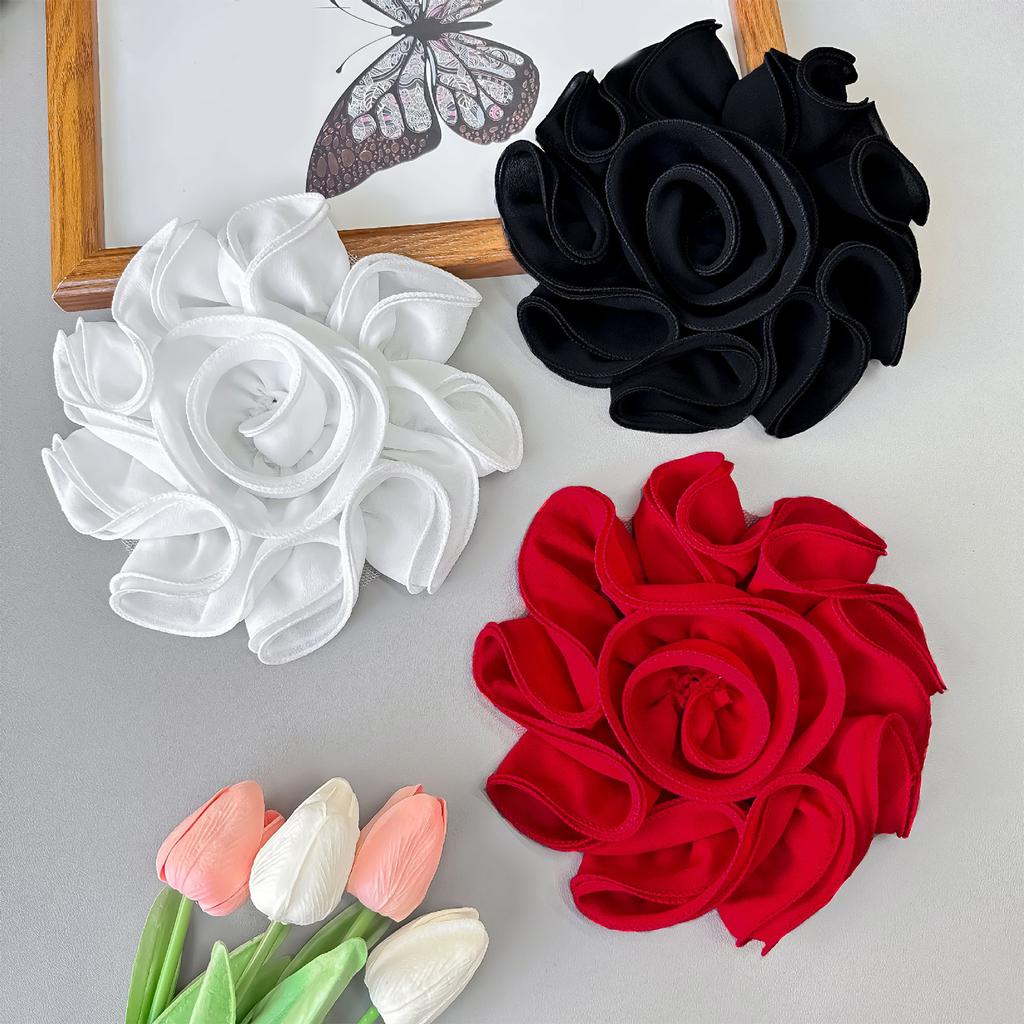 Elegant 3D Flower Patch Bridal Applique Soft Fashion Vintage Flower Brooches for Wedding Dresses and Evening Gowns