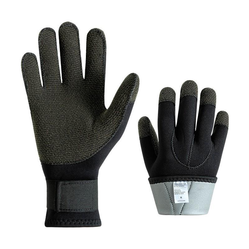 Kevlar Diving Gloves 3mm 5mm Anti-Cut Slip-Resistant Snorkeling Scuba Swimming Crabbing Cold Water Protection