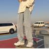 2023 New Trend Hip-hop Street Y2K Men's Pants High Street Loose Straight Casual Pants Fashion Men's Cross-patch Jeans Male S-3XL