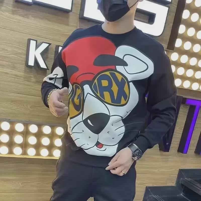 2024 Мужская модная американская толстовка Heavyweight - Коллекция Осень и Весна