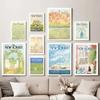 Nordic Flower Market Posters New Yorker Landscape Canvas Painting Modern Bedroom Wall Art Aesthetic Pictures for Home Decor