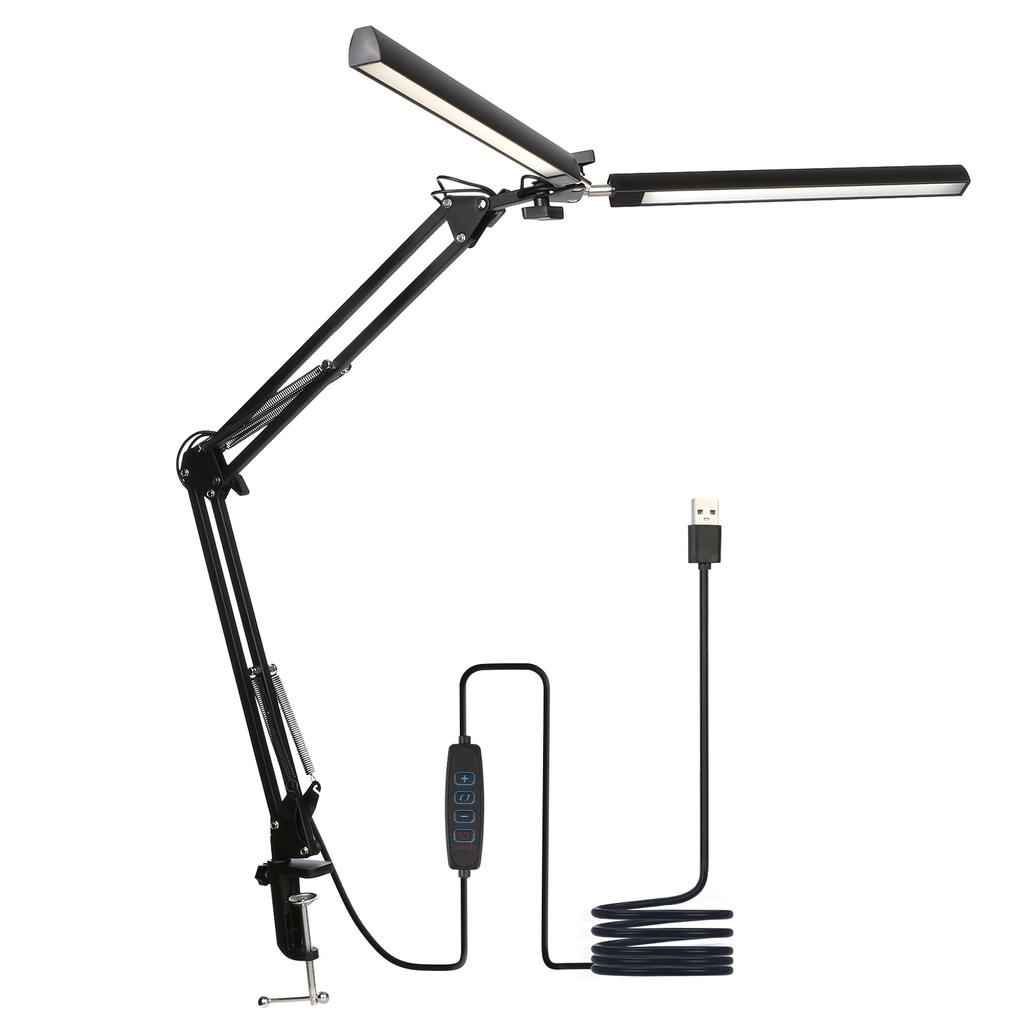 Tomshine D C5V 2A 24W 120LED Настольная лампа с поворотным кронштейном и зажимом Настольная лампа Architect 3 цвета