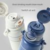 Travel Handle Insulated Thermos Large Capacity Thermos Cup for Women with High Aesthetic Value, Thermos Cup with Straw, 316 Stainless Steel Water Cup