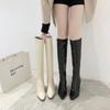 Coarse heeled boots for women  new high boots pointed high heels long boots for women