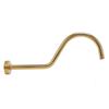 NPT Shower Head Extension Arm Brushed Gold S Shaped Gooseneck Stainless Steel Shower Head Pipe for Bathroom