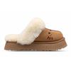 UGG Женские нескользящие закрытые тапочки из ЭВА, цвет каштаново-коричневый 1122550-CHE(Team47-BOX)