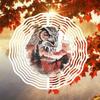 10-дюймовый подвесной ветряной спиннер с крючком на 360 градусов для декора балкона и сада, весенне-летнее уличное украшение, металлические колокольчики для дома