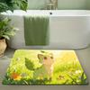 Cute Pokemon Forest Adventure Print Non-slip Doormat, Soft Absorbent Floor Rug for Home Decor