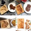 1 шт. Деревянная форма для печенья, узоры животных, 3D-резьба, тиснение, формы-вырубки для печенья, Ёж, Лошадь, Сова, Белка, Кролик