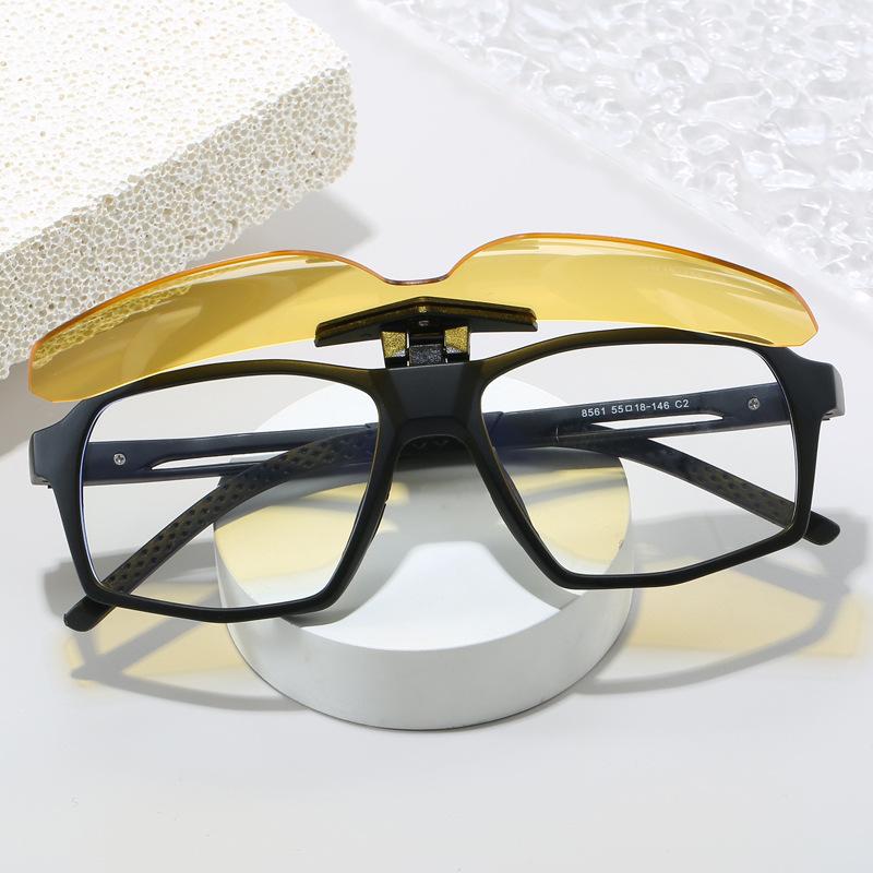 Модные спортивные мужские очки для велоспорта с откидной конструкцией, поляризованные, анти-УФ, оптические очки TR90 с оправой для очков для женщин, 144 мм