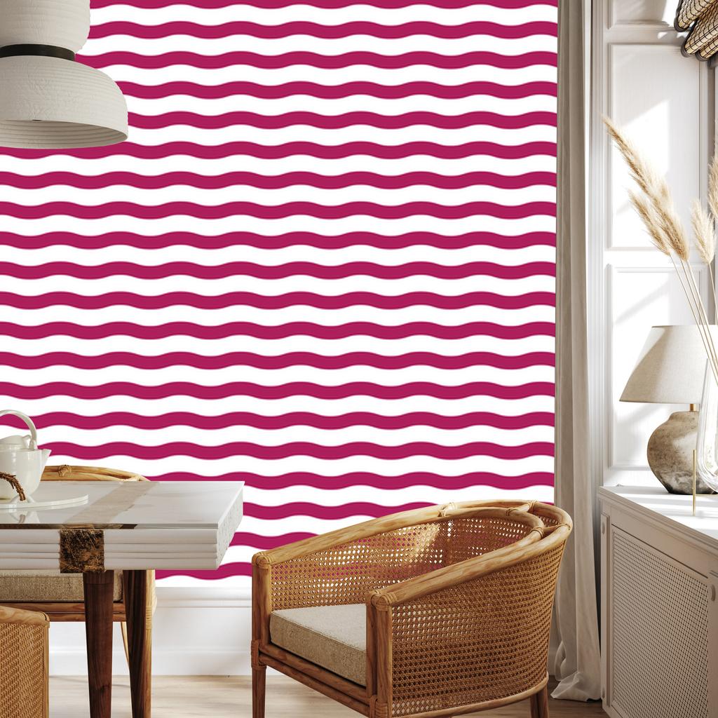 Purple and white stripes wallpaper, purple background for living room and bedroom 50x1000