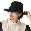 Feels Coca Gel Fedora Wide Highly Thermal L Size [Happy Hat] -10℃ Hat, Black, UV99.9% Cut, Brim, Functional, Cool, Hat, hat-1443-03