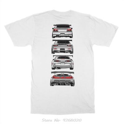 Модная Распродажа Японский Классический Легендарный Автомобиль 90-х JDM R34 GTR Skyline RX7 NSX 350Z S2000 Футболка Мужская Хлопковая Футболка