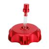 Motorcycle CNC Aluminum Gas Fuel Tank Cover Cap with Breather Vent (Red)
