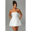 Summer New Solid Color Strapless High Waist Sexy Mini Dress, Fashion Casual Dress for Women European American