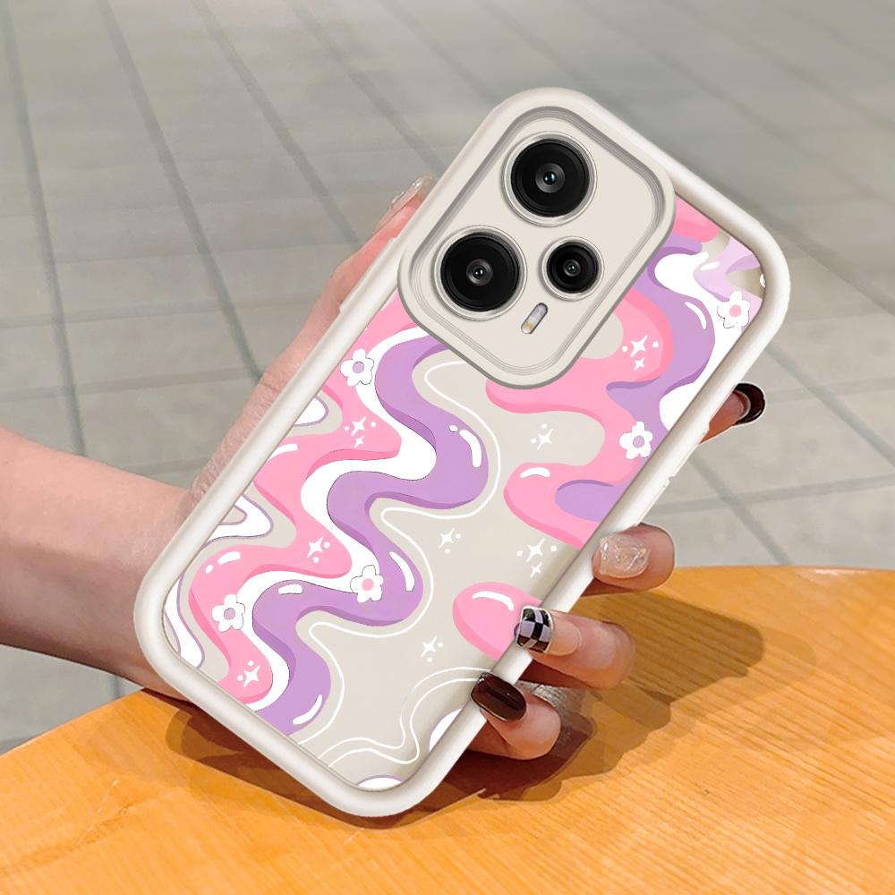 Мягкий силиконовый квадратный чехол с рисунком лестницы для телефона, полное покрытие, противоударный защитный резиновый чехол для камеры для Xiaomi Redmi