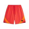 Li Ning Баскетбольная Серия Bad Five Цветовой Блок Средняя Посадка Шнурок Дышащие Универсальные Свободные Спортивные Шорты Мужские шорты AKSV747-3