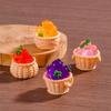 2pcs Cute 1/12 Dollhouse Rattan Frame Hand-woven Dolls Miniature Decoration