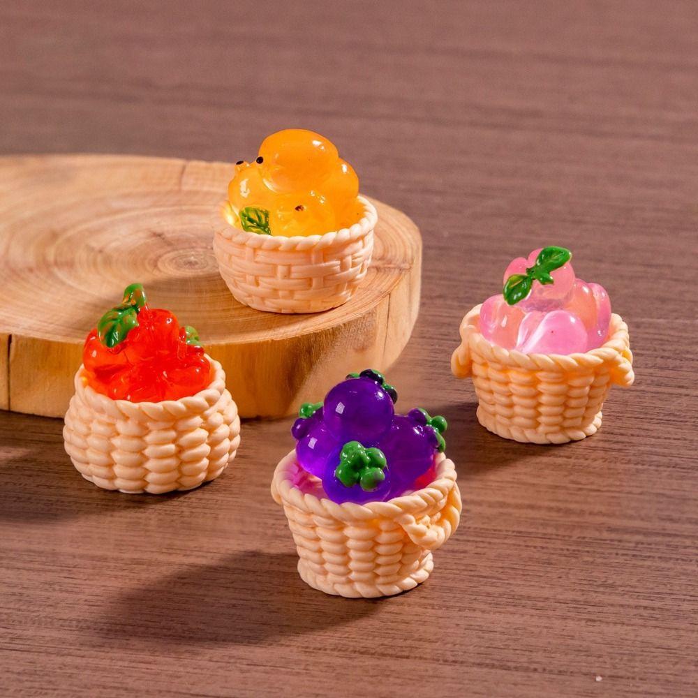 2pcs Cute 1/12 Dollhouse Rattan Frame Hand-woven Dolls Miniature Decoration