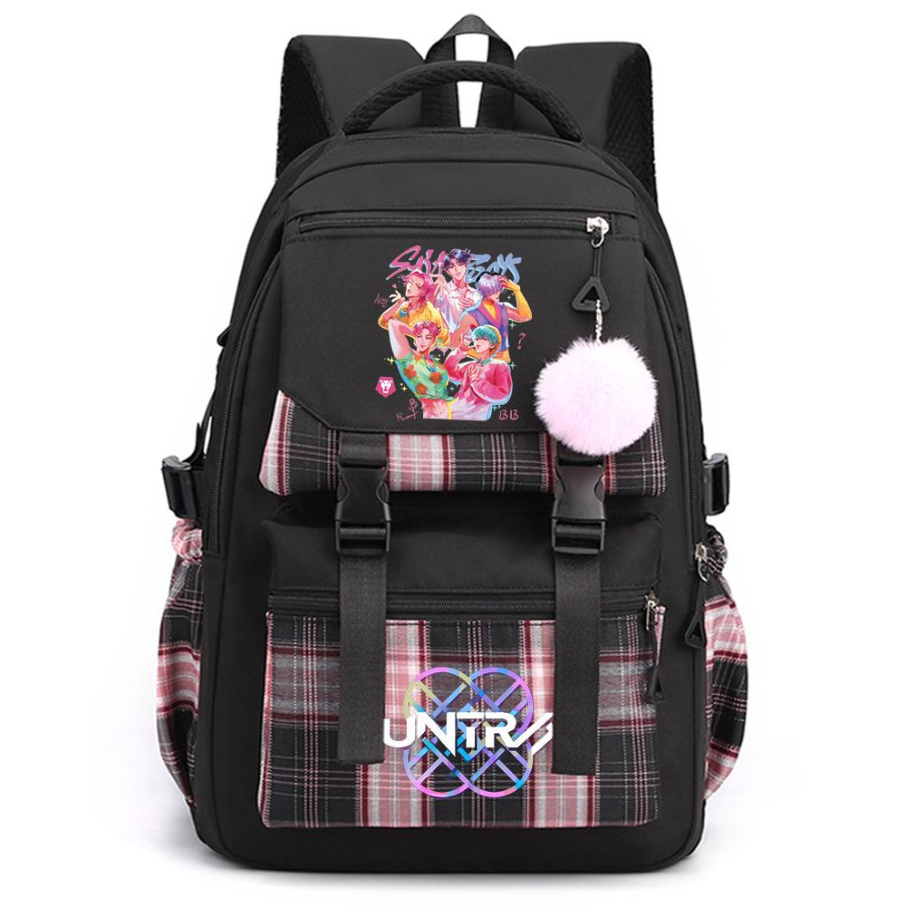 Anime Cartoon K-Pop Printed Large Capacity Backpack for Teenger Student Girl Boy Schoolbag Bookbag Kid Gift Women Waterproof Travel Bag Mochila