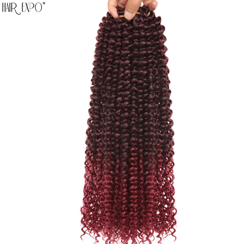 22"Passion Twist Crochet Hair Synthetic Braiding Hair Pre-Looped Water Hair Extensions Ombre Pre-Twisted Braids Hair Expo City