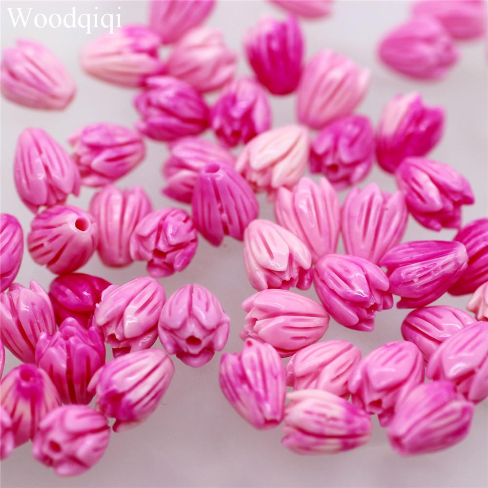 10 шт. 7*9 мм красочные коралловые ракушки, пудра, прессованный цветок, маленький бутон цветка, маленькая роза, свободные бусины, сделай сам, кулон, серьги, изготовление ювелирных изделий