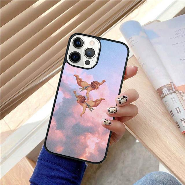 Эстетика Ангелов Эстетика Чехол-Ракушка Для iPhone 17 Air 15 16 14 13 12 Pro Max 11 Pro Max Plus Чехол-Защитная Крышка Для Телефона