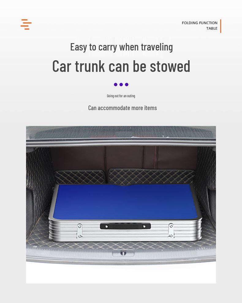 Портативный алюминиевый складной стол - многофункциональный для обеда, учебы или использования на открытом воздухе