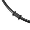 Motoforti Braided Fuel Pipe, Brake Hose, Clutch Throttle Gas Line for ATV Dirt Bikes, 80cm, 10mm, Black