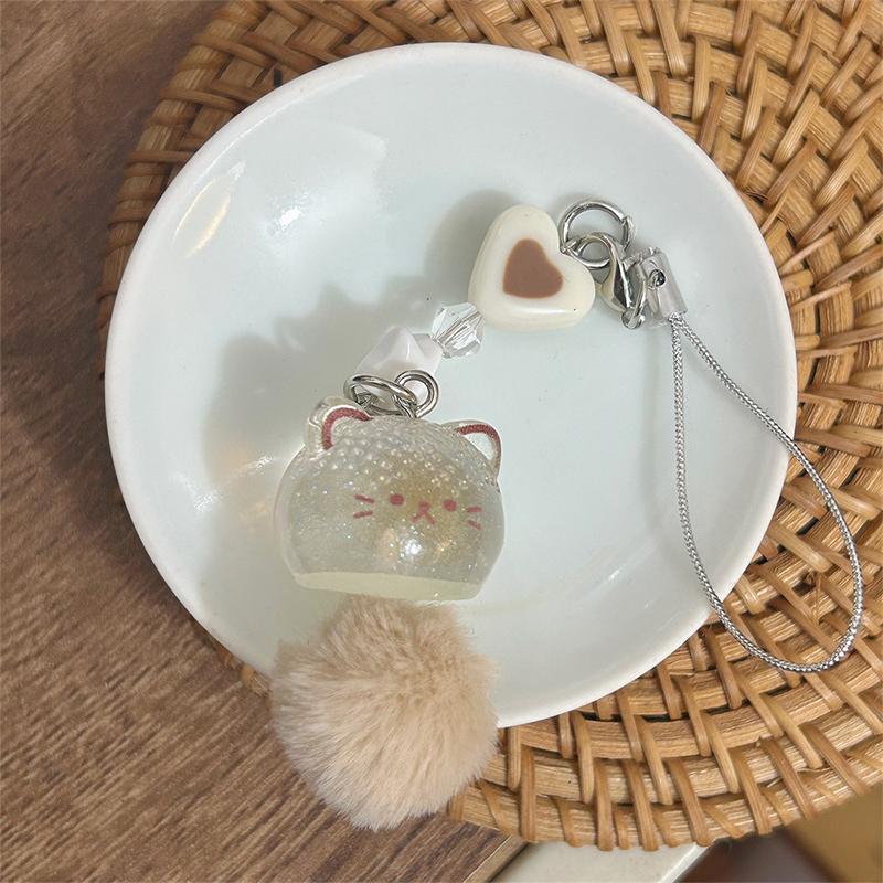 Милый мультяшный плюшевый шарик котенок кулон телефонная цепочка шнурок сумка подвески украшения подарки