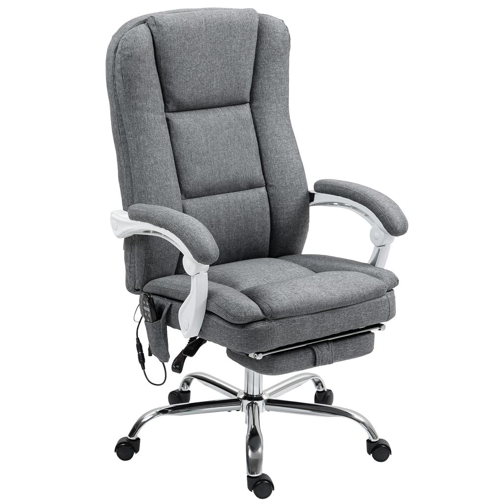 Six-Point Office Massage Chair, with Heat - Grey