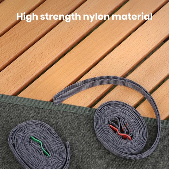 Ремень для кемпинга Регулируемые прочные шнуры с металлическими крючками Высокопрочные багажные шнуры для использования на открытом воздухе
