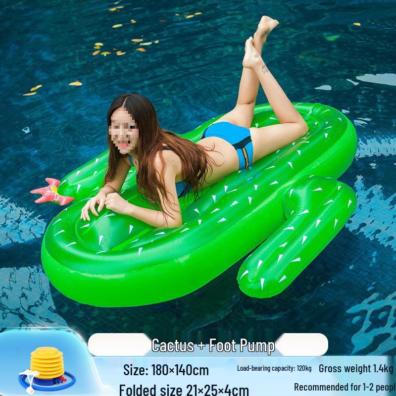 Inflatable Pineapple Cactus Watermelon Pizza Rainbow Pool Float Set