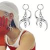 Ijodiy Geometrik Noto'g'ri Sirg'alar Moda Shaxsiyat Bo'rttirilgan Trend Hip-hop Qorong'u Pank Uslubidagi Zargarlik buyumlari