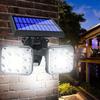 Solar Outdoor Light Motion Sensor Waterproof Bright Wall Street Lamp For Garden Yard Path Garage Stairs Porch