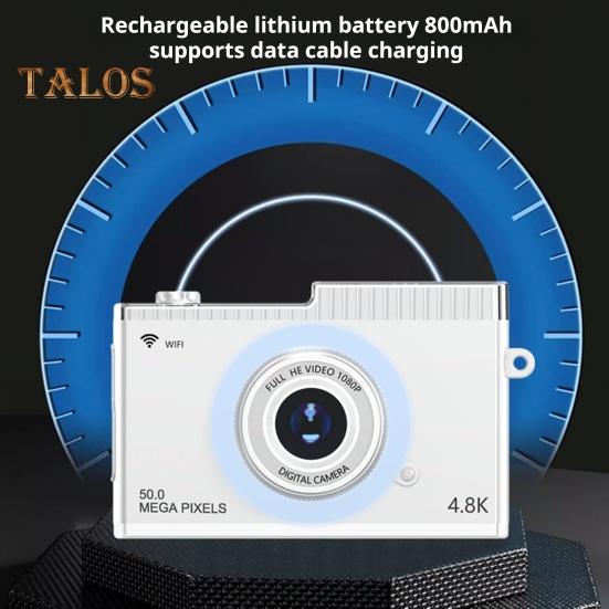 Цифровая камера с двумя объективами, IPS-дисплеем, автофокусом, зумом, защитой от сотрясений, перезаряжаемой беспроводной камерой для селфи с возможностью обмена данными по Wi-Fi