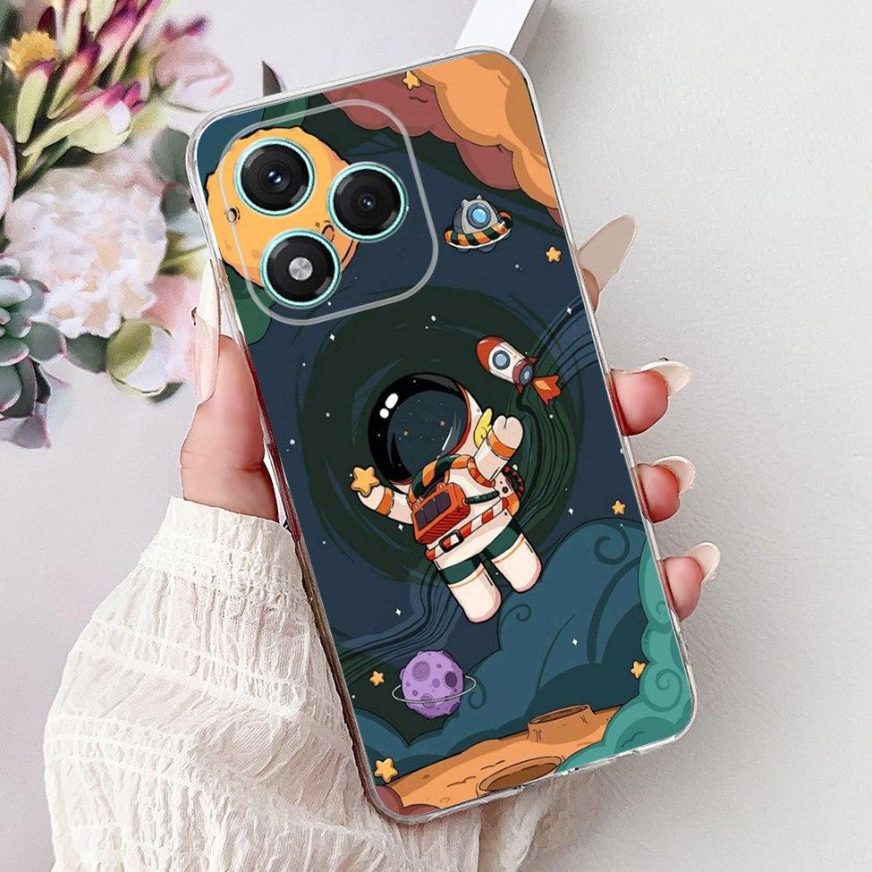 Clear For Honor 400 Lite Case ABR-NX1 Cute Cartoon Luxury Fashion Cool Soft TPU Bumper Cover For Honor 400Lite Phone Case Funda
