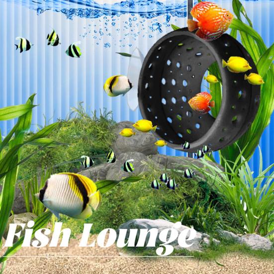Betta Fish Tunnel Toy Aquarium Fish Hideout with Suction Cup Small Fish Hiding Resting Shelter Shrimp Cave for Fish Tank Decor