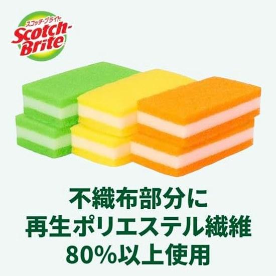 3M Scotch-Brite Kitchen Color Sponge Dishwashing Dish Long 6 pieces