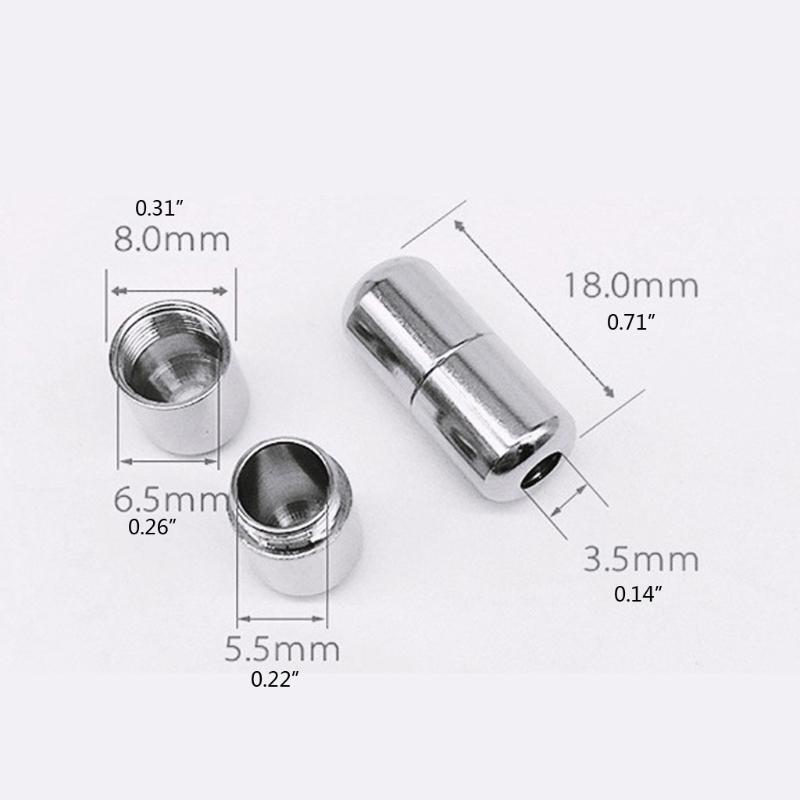 10Pcs Elastic Laces Clasps Metal Capsule Lock Buckles Tip Ends Lazy Shoelace No Tie Shoelaces Tieless Accessries