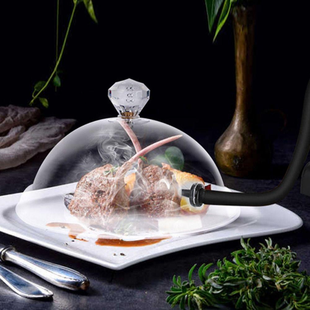 Infuser Accessory Cake Cloche Kitchen Cooking Smoke Hood Dessert Lid Smoking Dome Cover Fume Hood
