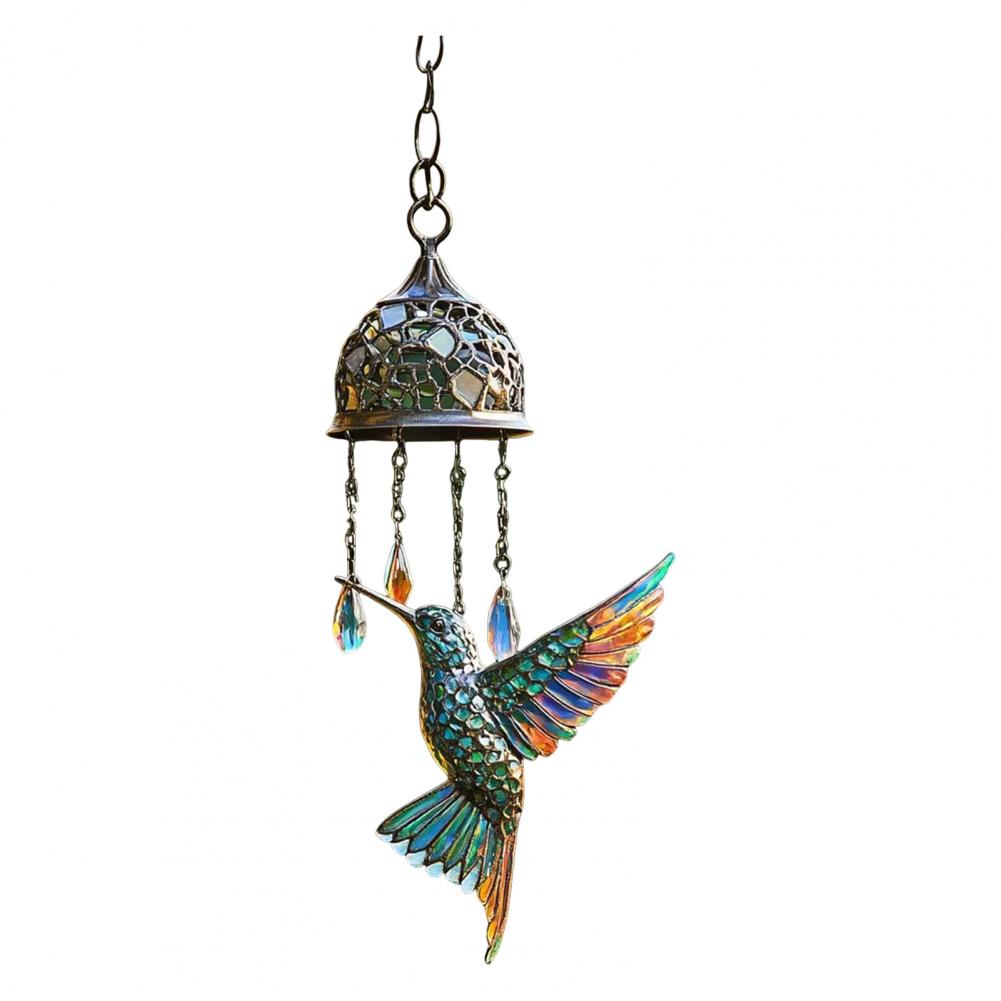 Hummingbird-inspired Wind Chime Porch Wind Chime Elegant Metal Hummingbird Wind Chime for Garden Patio Decor Vintage for Indoor