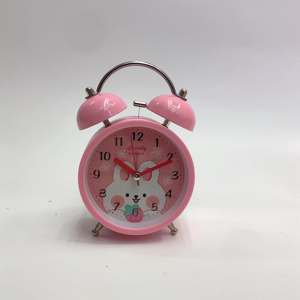 Детская студенческая спальня прикроватные часы простые милые креативные ночник бесшумные часы с мелодичным звонком