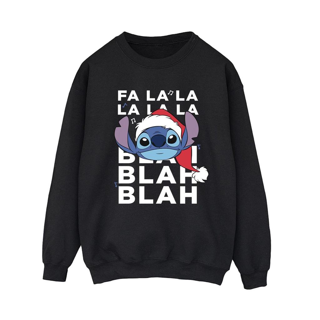 Disney Womens/Ladies Lilo And Stitch Christmas Blah Blah Blah Sweatshirt