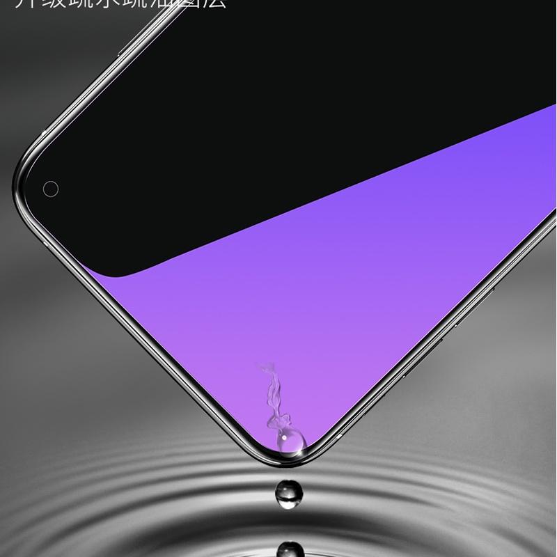 Anti Blue Light Purple Ray Tempered Glass For iPhone 16 15 14 13 12 11 Pro XS Max Mini XR X 6 S 7 8 Plus SE Film Screen Protector