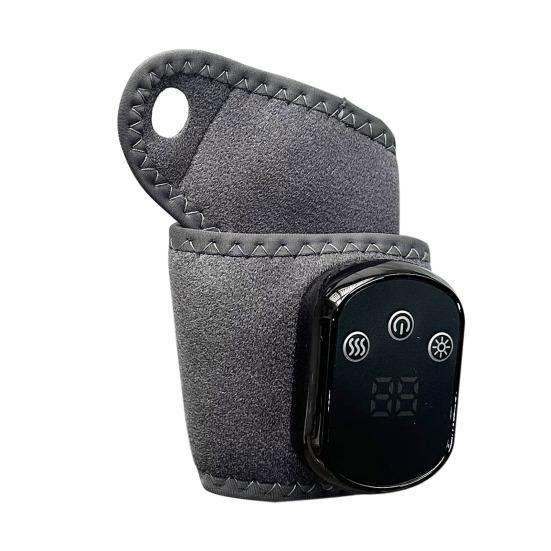 Electric Heated Wrist Massager with 3 Modes & 5 Heat Settings USB Rechargeable Hand Therapy Wrap Portable Soothing Wrist Massage Tool